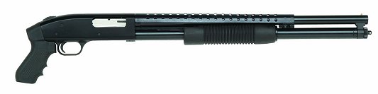 Mossberg 500 Pump 12 Gauge 20" Barrel 3" Chamber Black Synthetic Blue Finish